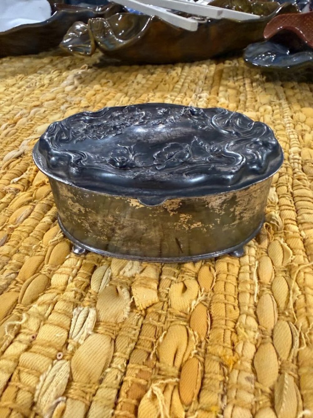 Antique, Art Nouveau trinket box, 1890 - 1915
